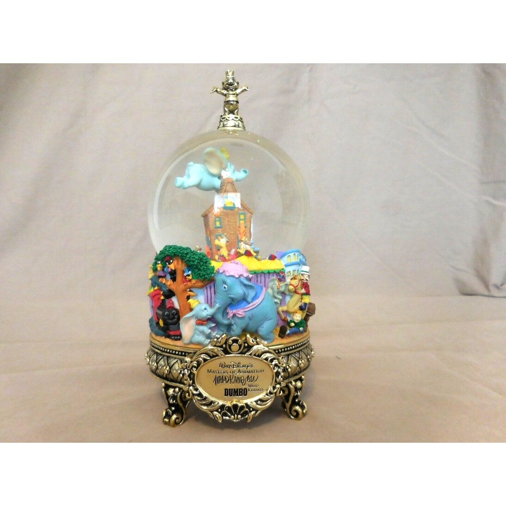 Disney Dumbo Master Of Animation Snow Globe Ward Kimball Turning Rare HTF